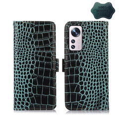 Crocodile Top Layer Cowhide Leather Phone Case, For Alcatel 1B 2022, For Nokia X100, For OPPO Reno7 4G Global/F21 Pro 4G, For Xiaomi Redmi 10A / 9C, For Samsung Galaxy F23 5G / M23, For Samsung Galaxy M33 5G, For Samsung Galaxy M53 5G, For Xiaomi 12 Pro