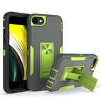 For iPhone SE 2022 / SE 2020 / 8 / 7 / Dark Grey + Green