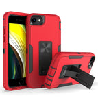 For iPhone SE 2022 / SE 2020 / 8 / 7 / Red + Black