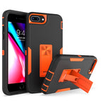 For iPhone 8 Plus / 7 Plus / Black + Orange