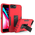 For iPhone 8 Plus / 7 Plus / Red + Black