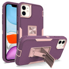 For iPhone 12 / Purple Red + Rose Gold