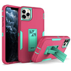 For iPhone 12 Pro Max / Rose Red + Blue-green