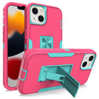 For iPhone 13 mini / Rose Red + Blue-green