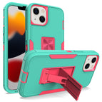 For iPhone 13 mini / Green + Rose Red