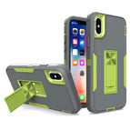 For iPhone XS Max / Dark Grey + Green