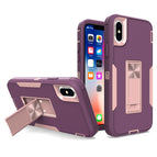 For iPhone XS Max / Purple Red + Rose Gold