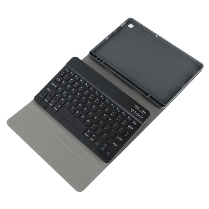 A7 Square Cap Bluetooth Keyboard Leather Case with Pen Slot for Samsung Galaxy Tab S6 Lite / S7 / A7 10.4 2020