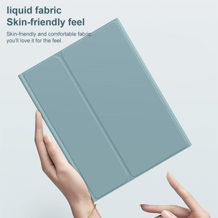 Round Cap Bluetooth Keyboard Leather Case with Pen Slot for Samsung Galaxy Tab S6 Lite / S7 / A7 10.4 2020