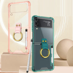 GKK Shockproof Airbag Phone Case with Ring Holder & Stylus Pen, with Stylus Pen