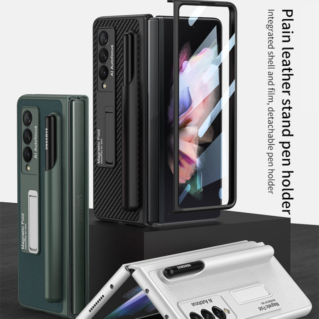 GKK Ultra-thin Shockproof Leather Protective Case with Holder & Pen Slots, For Samsung Galaxy Z Fold3 5G