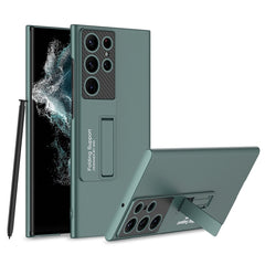 GKK Ultra-thin Shockproof Phone Case with Holder, For Samsung Galaxy S22 5G, For Samsung Galaxy S22 Ultra 5G