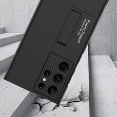 GKK Ultra-thin Shockproof Phone Case with Holder, For Samsung Galaxy S22 5G, For Samsung Galaxy S22 Ultra 5G