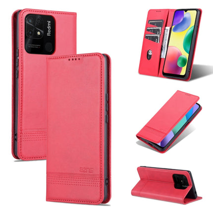 AZNS Magnetic Calf Texture Flip Leather Phone Case, For OPPO K10 / A96 4G / Realme 9i, For Xiaomi Redmi 10C / 10 India, For Honor X8 / X30i