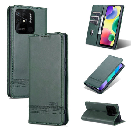 AZNS Magnetic Calf Texture Flip Leather Phone Case, For OPPO K10 / A96 4G / Realme 9i, For Xiaomi Redmi 10C / 10 India, For Honor X8 / X30i