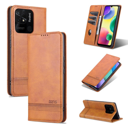 AZNS Magnetic Calf Texture Flip Leather Phone Case, For OPPO K10 / A96 4G / Realme 9i, For Xiaomi Redmi 10C / 10 India, For Honor X8 / X30i