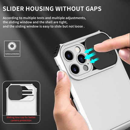 Stereoscopic Holder Sliding Camshield Phone Case, For iPhone 12 Pro Max, For iPhone 13 Pro, For iPhone 13 Pro Max