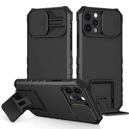 Stereoscopic Holder Sliding Camshield Phone Case, For iPhone 12 Pro Max, For iPhone 13 Pro, For iPhone 13 Pro Max