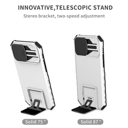 Stereoscopic Holder Sliding Camshield Phone Case, For iPhone 13, For iPhone 11 Pro, For iPhone 11 Pro Max