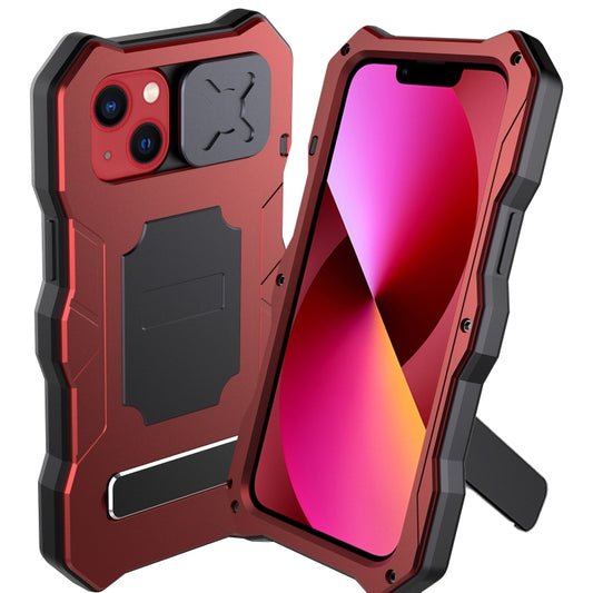 Metal + Silicone Sliding Camshield Holder Phone Case, For iPhone 13, For iPhone 13 Pro, For iPhone 13 Pro Max, For iPhone 12 / 12 Pro