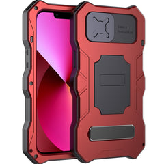 Metal + Silicone Sliding Camshield Holder Phone Case, For iPhone 13, For iPhone 13 Pro, For iPhone 13 Pro Max, For iPhone 12 / 12 Pro