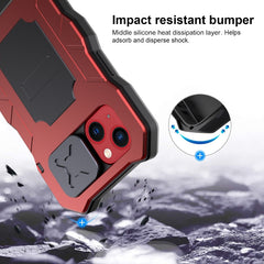 Metal + Silicone Sliding Camshield Holder Phone Case, For iPhone 13, For iPhone 13 Pro, For iPhone 13 Pro Max, For iPhone 12 / 12 Pro