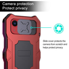Metal + Silicone Sliding Camshield Holder Phone Case, For iPhone 13, For iPhone 13 Pro, For iPhone 13 Pro Max, For iPhone 12 / 12 Pro