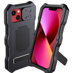 Metal + Silicone Sliding Camshield Holder Phone Case, For iPhone 13, For iPhone 13 Pro, For iPhone 13 Pro Max, For iPhone 12 / 12 Pro