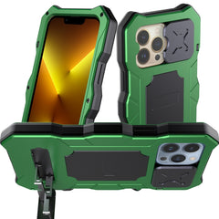 Metal + Silicone Sliding Camshield Holder Phone Case, For iPhone 13, For iPhone 13 Pro, For iPhone 13 Pro Max, For iPhone 12 / 12 Pro