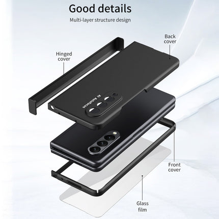 360 Full Body Hinge Flip Phone Case, For Samsung Galaxy Z Fold3 5G