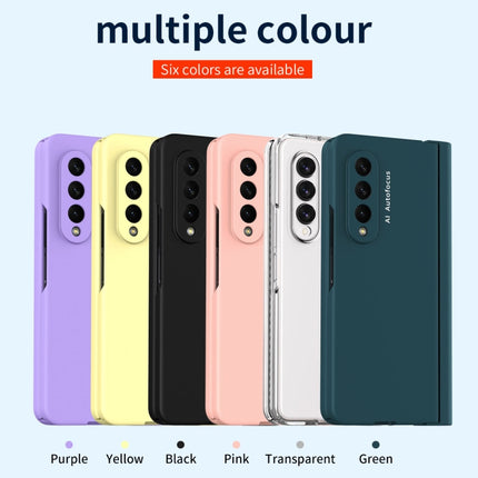360 Full Body Hinge Flip Phone Case with Pen Slot, For Samsung Galaxy Z Fold3 5G with Pen Slot