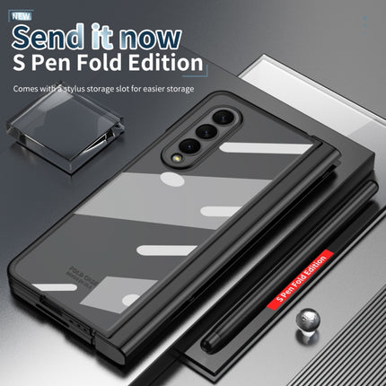 Electroplating Hinge Phone Case with Stylus, For Samsung Galaxy Z Fold3 5G