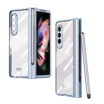 Electroplating Hinge Phone Case with Stylus, For Samsung Galaxy Z Fold3 5G