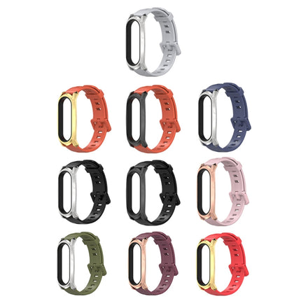 For Xiaomi Mi Band 6 / 5 / 4 / 3 Mijobs Flat Hole Silicone Watch Band