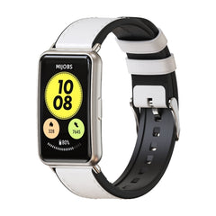 Mijobs Cowhide Leather Watch Band, For Huawei Watch Fit