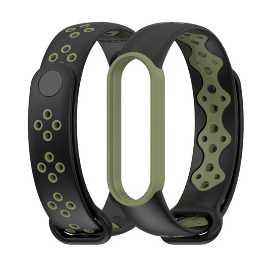 Mijobs Sport Two-color TPU Watch Band, For Xiaomi Mi Band 6 / 5