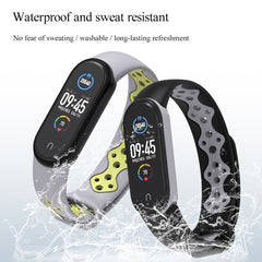 Mijobs Sport Two-color TPU Watch Band, For Xiaomi Mi Band 6 / 5