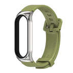 For Xiaomi Mi Band 6 / 5 / Army Green+Silver