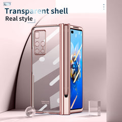 Electroplating Hinge Phone Case with Stylus, For Huawei Mate X2, For Xiaomi Mi Mix Fold, For Honor Magic V