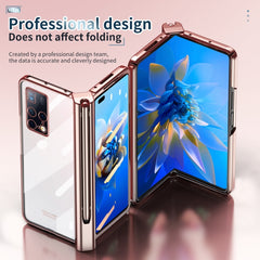 Electroplating Hinge Phone Case with Stylus, For Huawei Mate X2, For Xiaomi Mi Mix Fold, For Honor Magic V