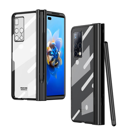 Electroplating Hinge Phone Case with Stylus, For Huawei Mate X2, For Xiaomi Mi Mix Fold, For Honor Magic V