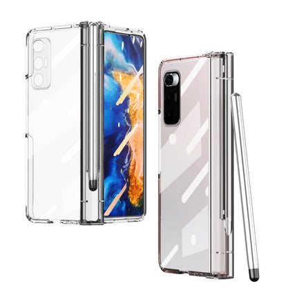 Full Body Electroplating Hinge Phone Case with Stylus, For Huawei Mate X2 with Film, For Honor Magic V with Film, For Xiaomi Mi Mix Fold with Film