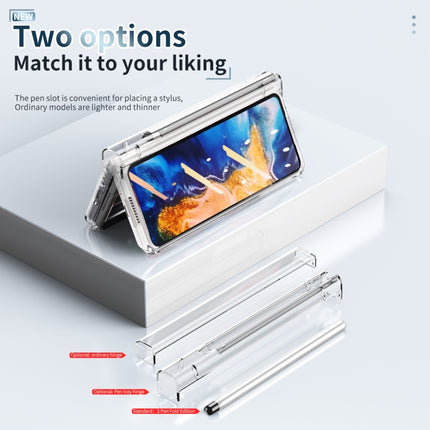 Full Body Electroplating Hinge Phone Case with Stylus, For Huawei Mate X2 with Film, For Honor Magic V with Film, For Xiaomi Mi Mix Fold with Film