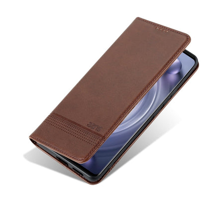 AZNS Magnetic Calf Texture Leather Phone Case