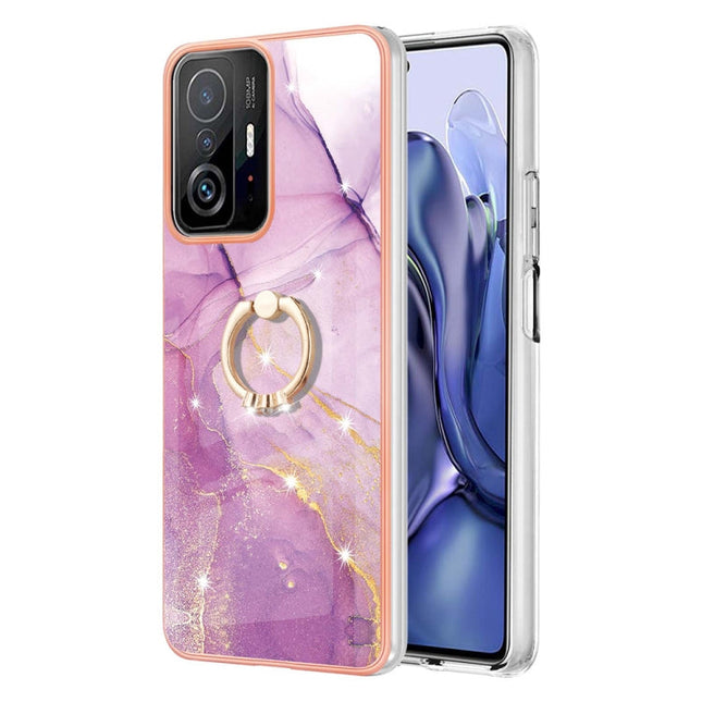Electroplating Marble Pattern TPU Phone Case with Ring, For Xiaomi 11T / 11T Pro, For Xiaomi Redmi 10, For Samsung Galaxy A23 5G / 4G, For Samsung Galaxy A13 4G