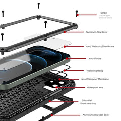 Metal + Silicone Phone Case with Screen Protector