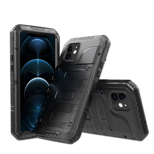 Metal + Silicone Phone Case with Screen Protector