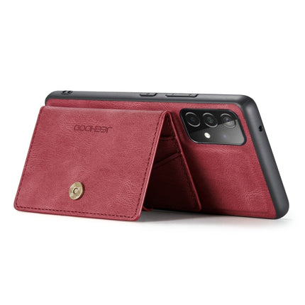 JEEHOOD Retro Magnetic Detachable Leather Phone Case, For Samsung Galaxy A32 4G