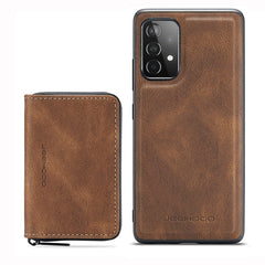 JEEHOOD Magnetic Zipper Horizontal Flip Phone Leather Case, For Samsung Galaxy A33 5G