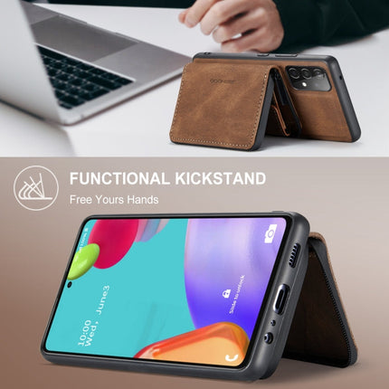 JEEHOOD Magnetic Zipper Horizontal Flip Phone Leather Case, For Samsung Galaxy A33 5G